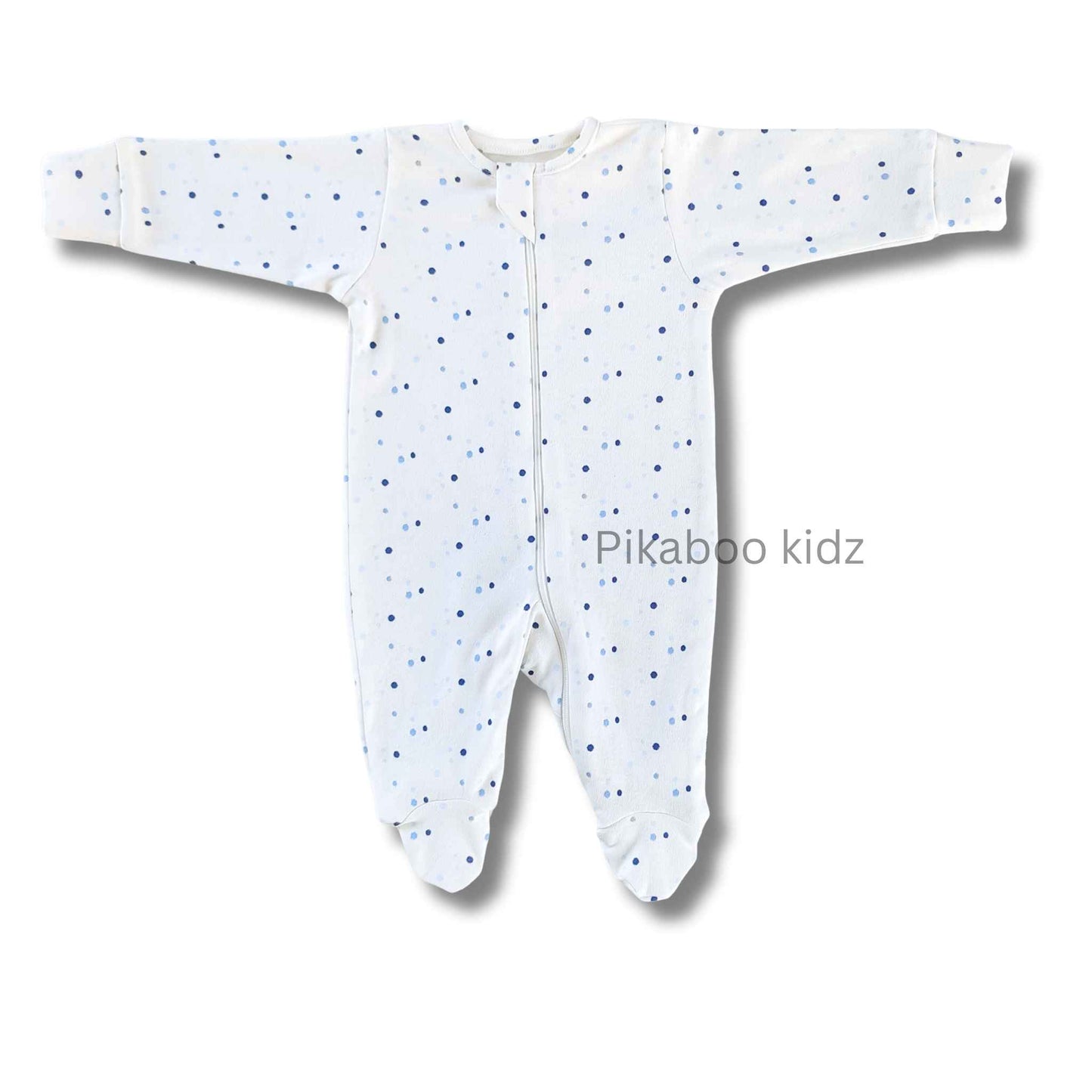 Full Footed Zipper Rompers 0-3M - 3 Combo (4)