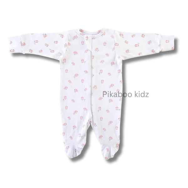 Footed Rompers 0-3M - Bunny