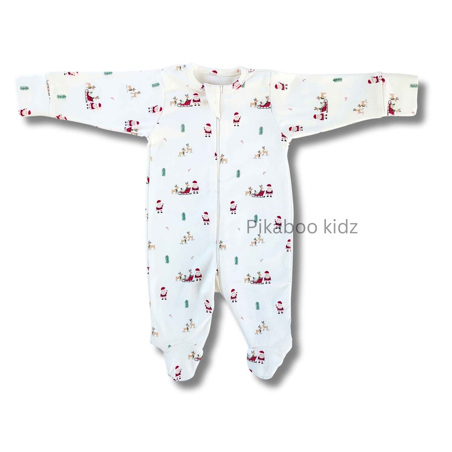 Full Footed Zipper Rompers 0-3M - 3 Combo (2)