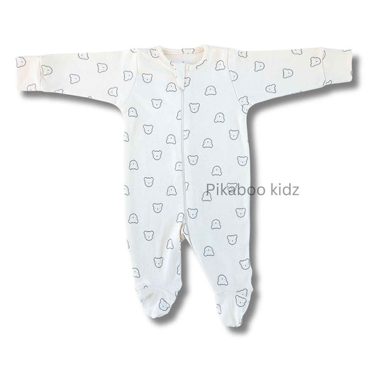 Footed Rompers 0-3M - Teddy