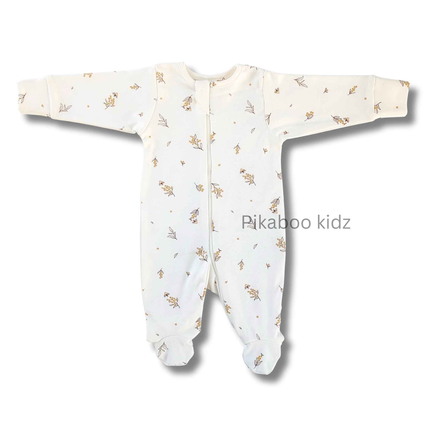 Full Footed Zipper Rompers 0-3M - 3 Combo (3)