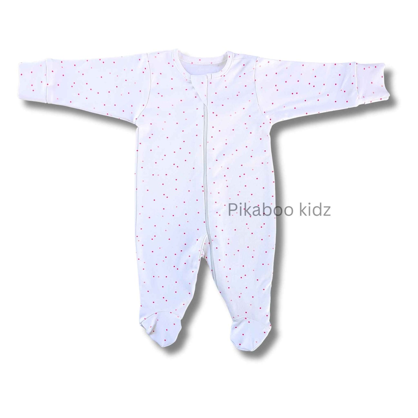 Full Footed Zipper Rompers 0-3M - 3 Combo (1)