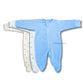 Full Footed Zipper Rompers 0-3M - 3 Combo (1)