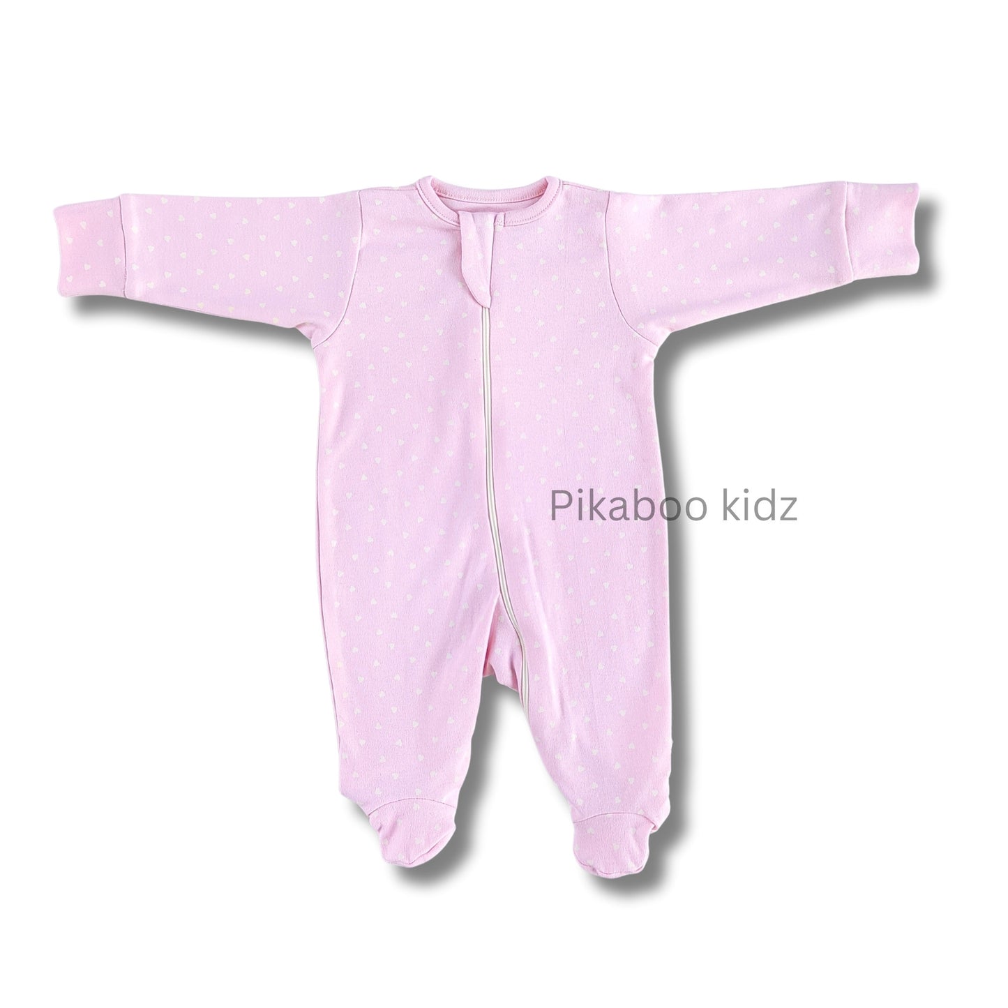 Full Footed Zipper Rompers 0-3M - 3 Combo (5)