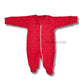 Footed Rompers 0-3M - Red