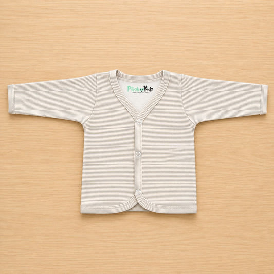 Cotton Full sleeve Jabla 3-6M - Cream stripes