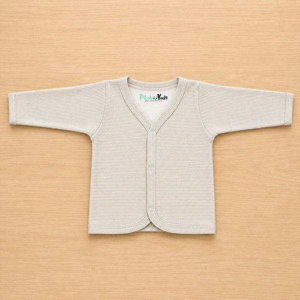 Cotton Full sleeve Jabla 3-6M - Cream stripes