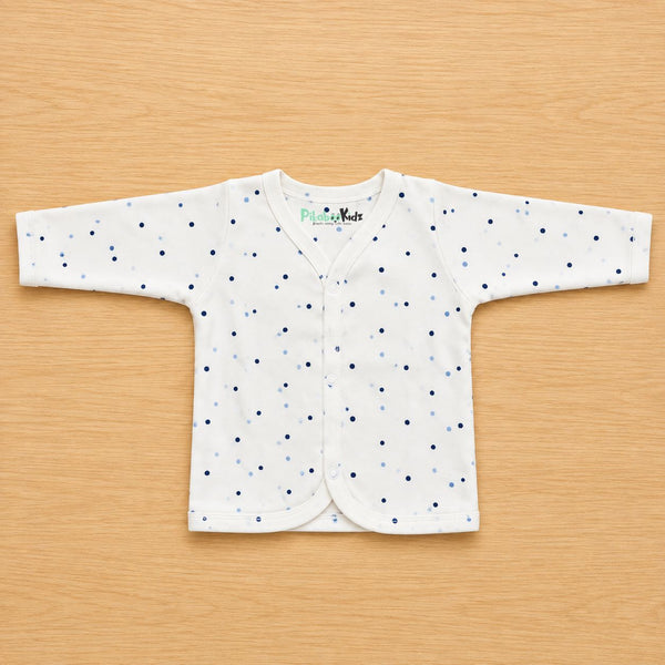 Cotton Full sleeve Jabla 3-6M - Blue dots