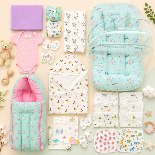 Basic essentials Newborn Hospital kit with beddings
