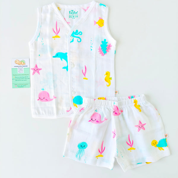 Muslin Jabla & Shorts Set 18-24M – AQUARIUM