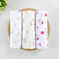 Combo of 3 Muslin Swaddles ( Elephant, Hearts, Kitty )