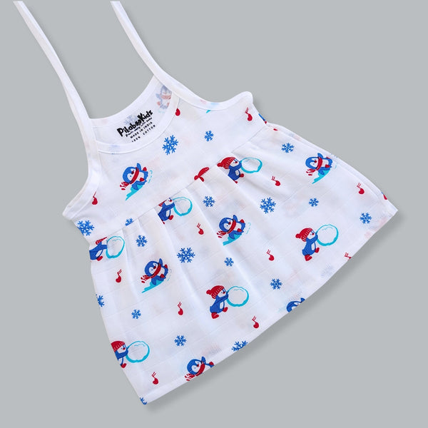 Knot Frock 0-3M – Penquins