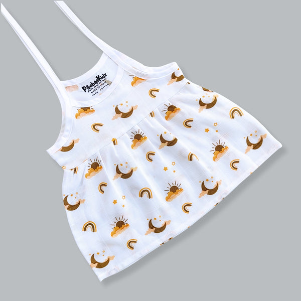 Knot Frock 0-3M – Sun Moon Clouds