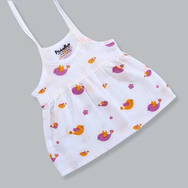 Knot Frock 0-3M – Birds