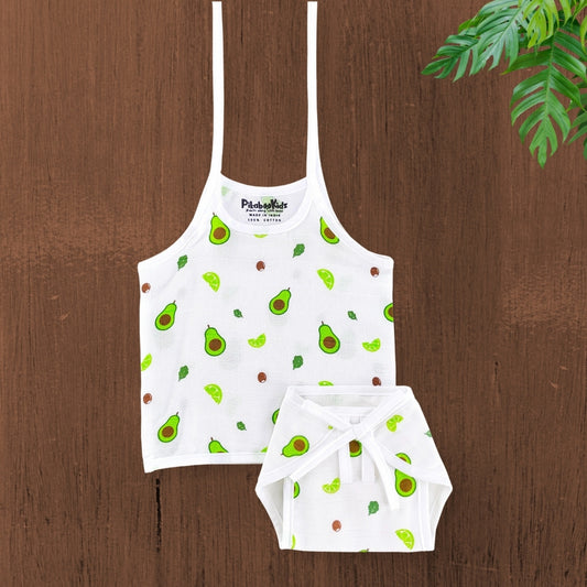 Muslin knot Jabla & Nappy set – Avacado