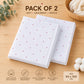 Pack of 2 Muslin Crinkled Bath towel 50*100 cms – Hearts