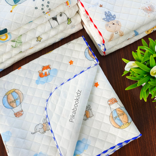 2 Layer Muslin Blanket in 85*85 cm - Hot air Baloons