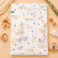 Muslin bed with Bolsters and pillow