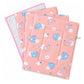 3 in 1 Reusable Muslin Diaper Mat - Peach Dino