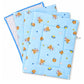 3 in 1 Reusable Muslin Diaper Mat - Space teddy