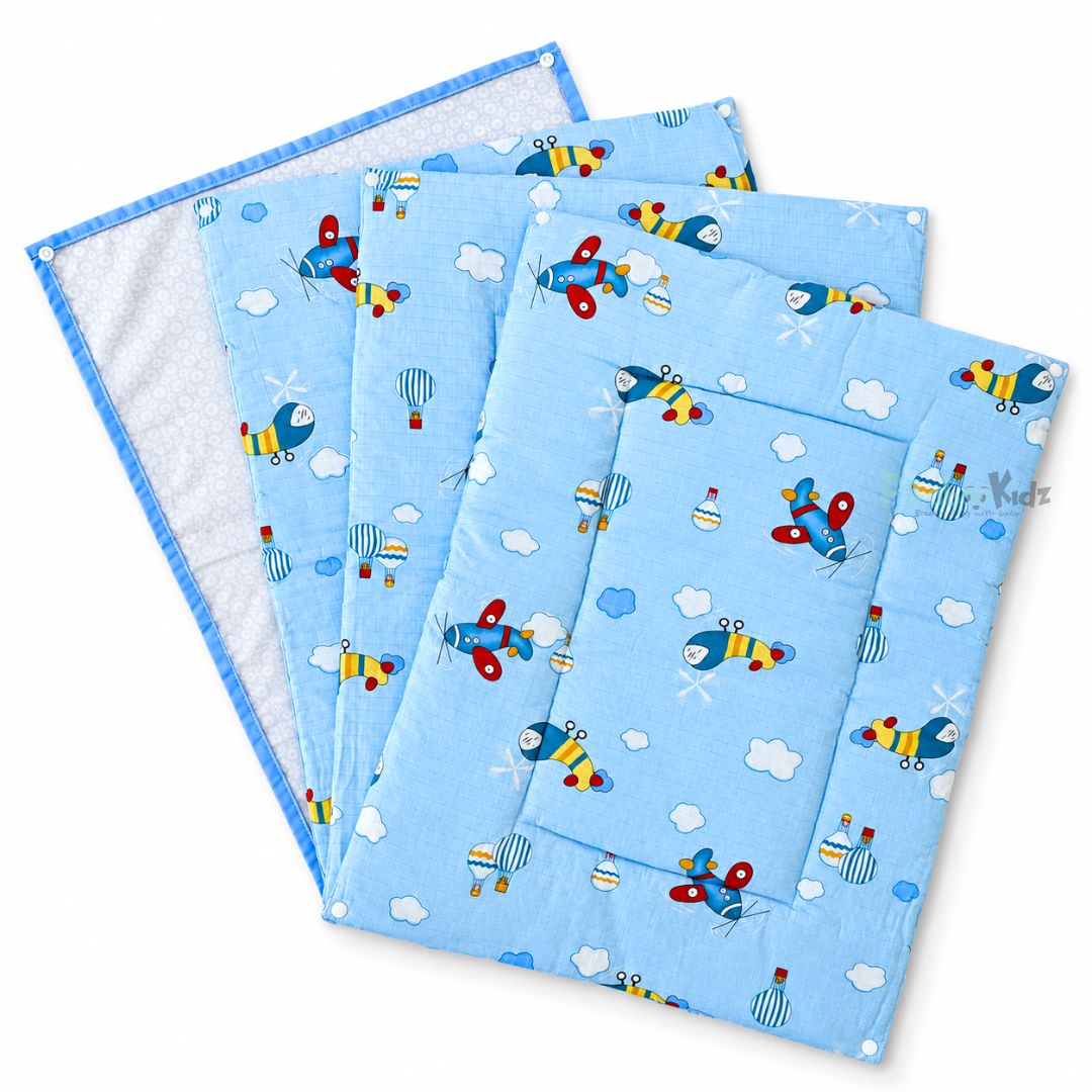 3 in 1 Reusable Muslin Diaper Mat - Flights