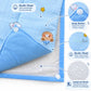 3 in 1 Reusable Muslin Diaper Mat - Space teddy