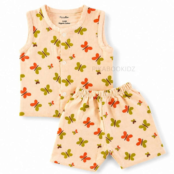 Muslin Jabla & Shorts Set - Orange - alt view