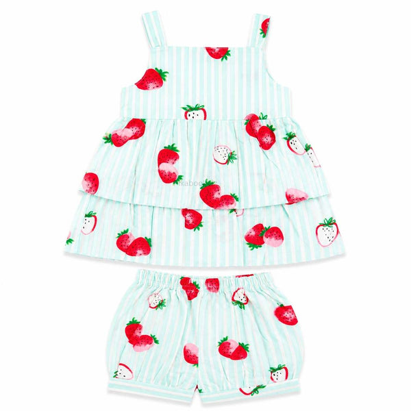 Muslin babygirl coords - Strawberry - alt view