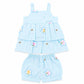 Muslin babygirl coords - Blue stars