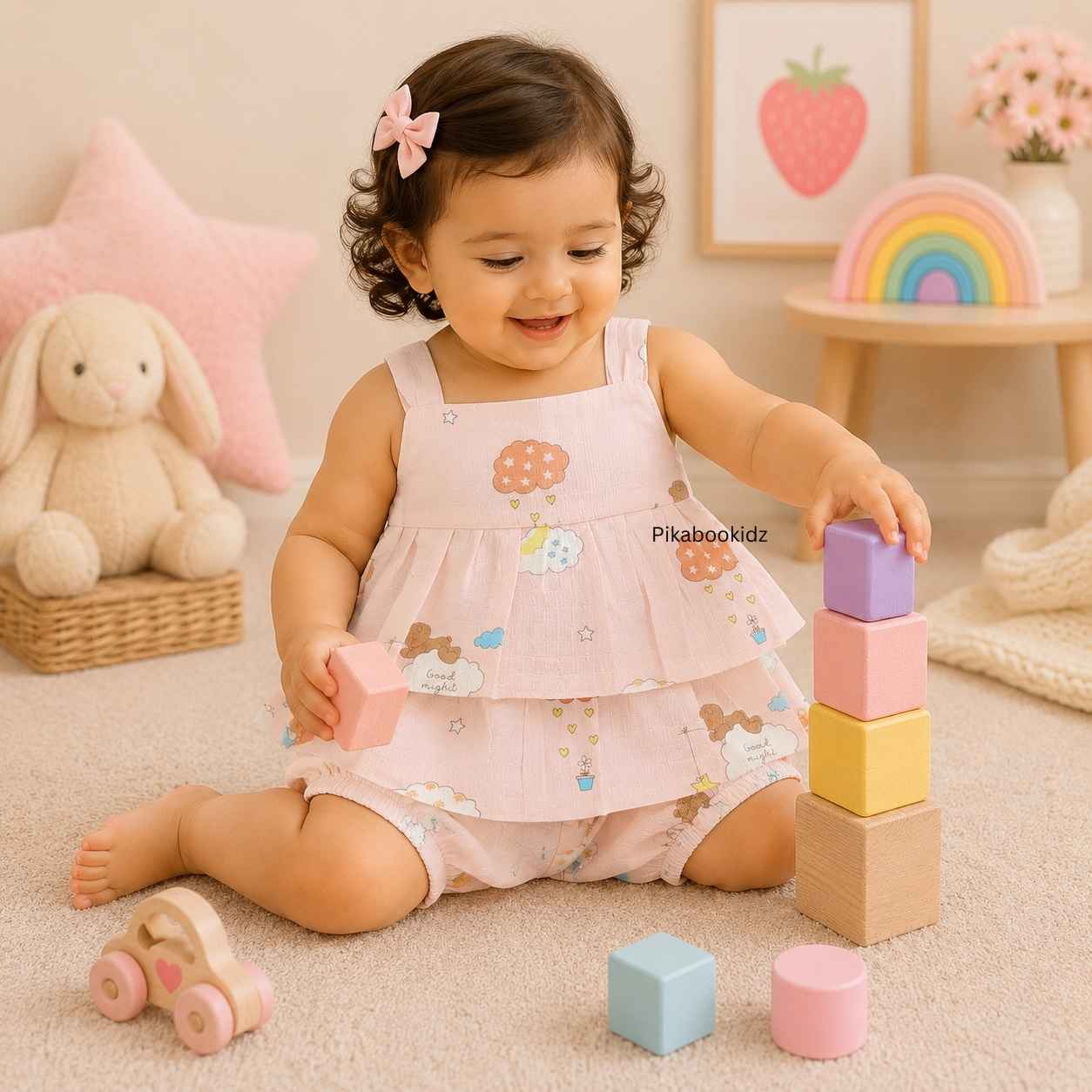 Muslin babygirl coords - Dreamy teddy