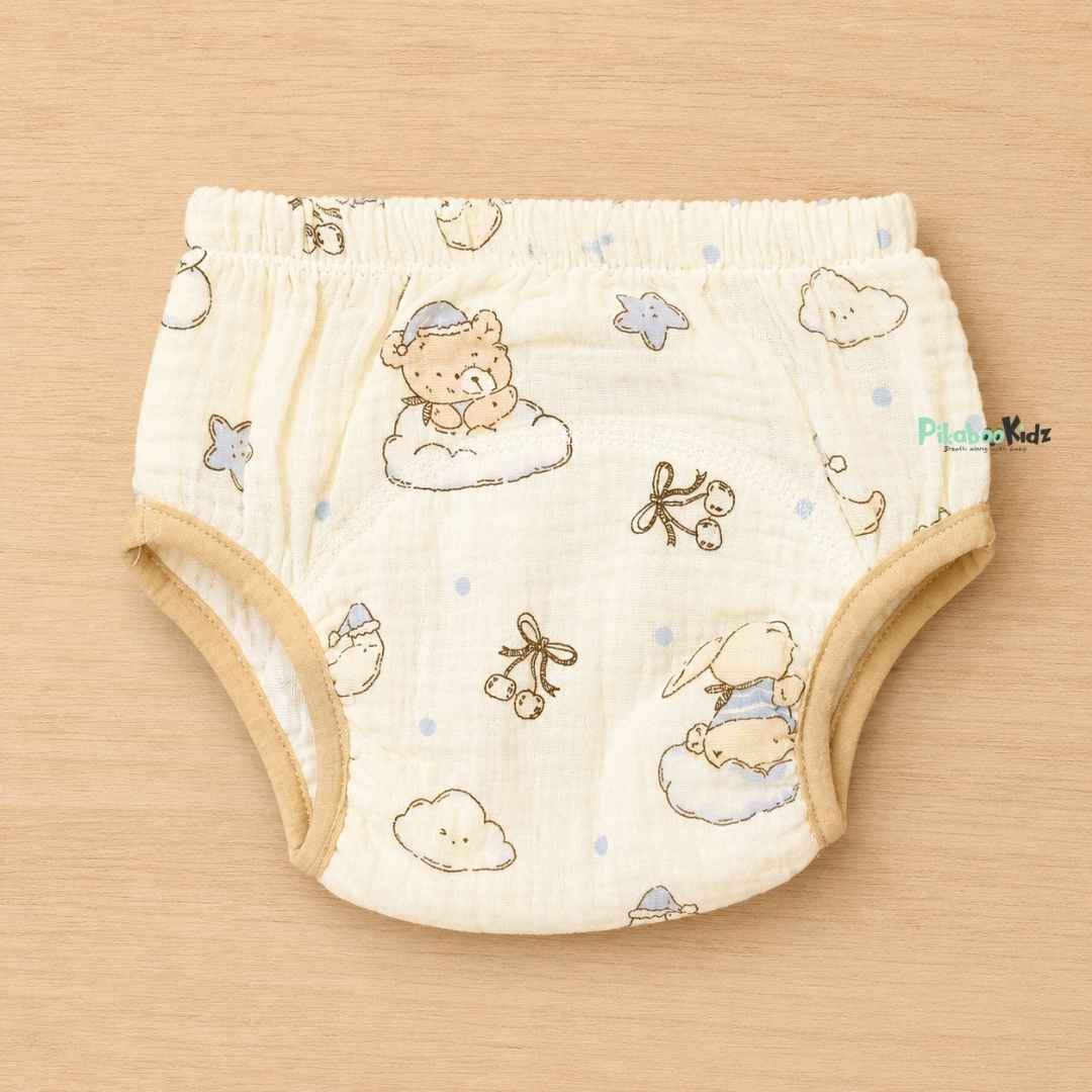 Muslin padded underwear - Cloud star