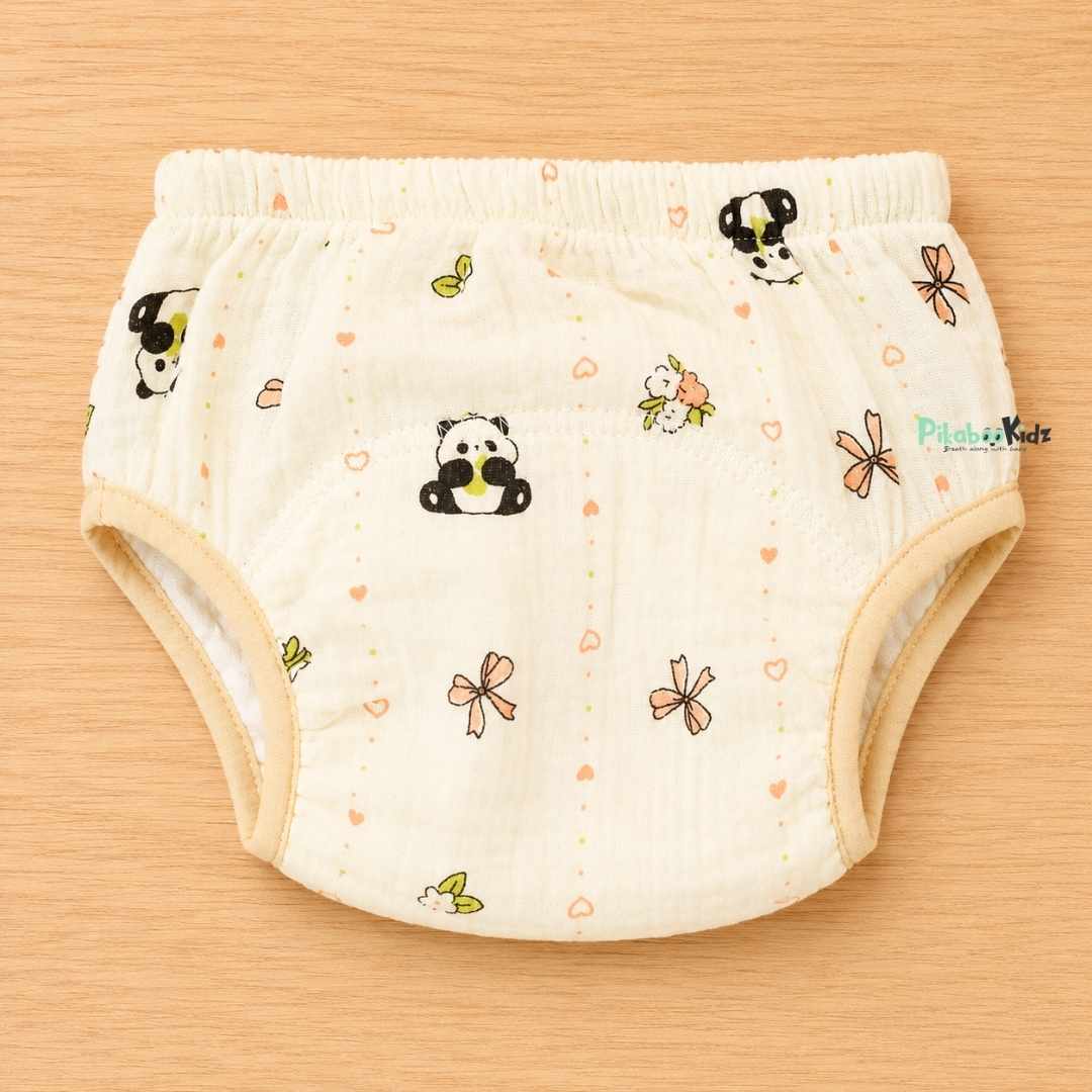 Muslin padded underwear - Panda