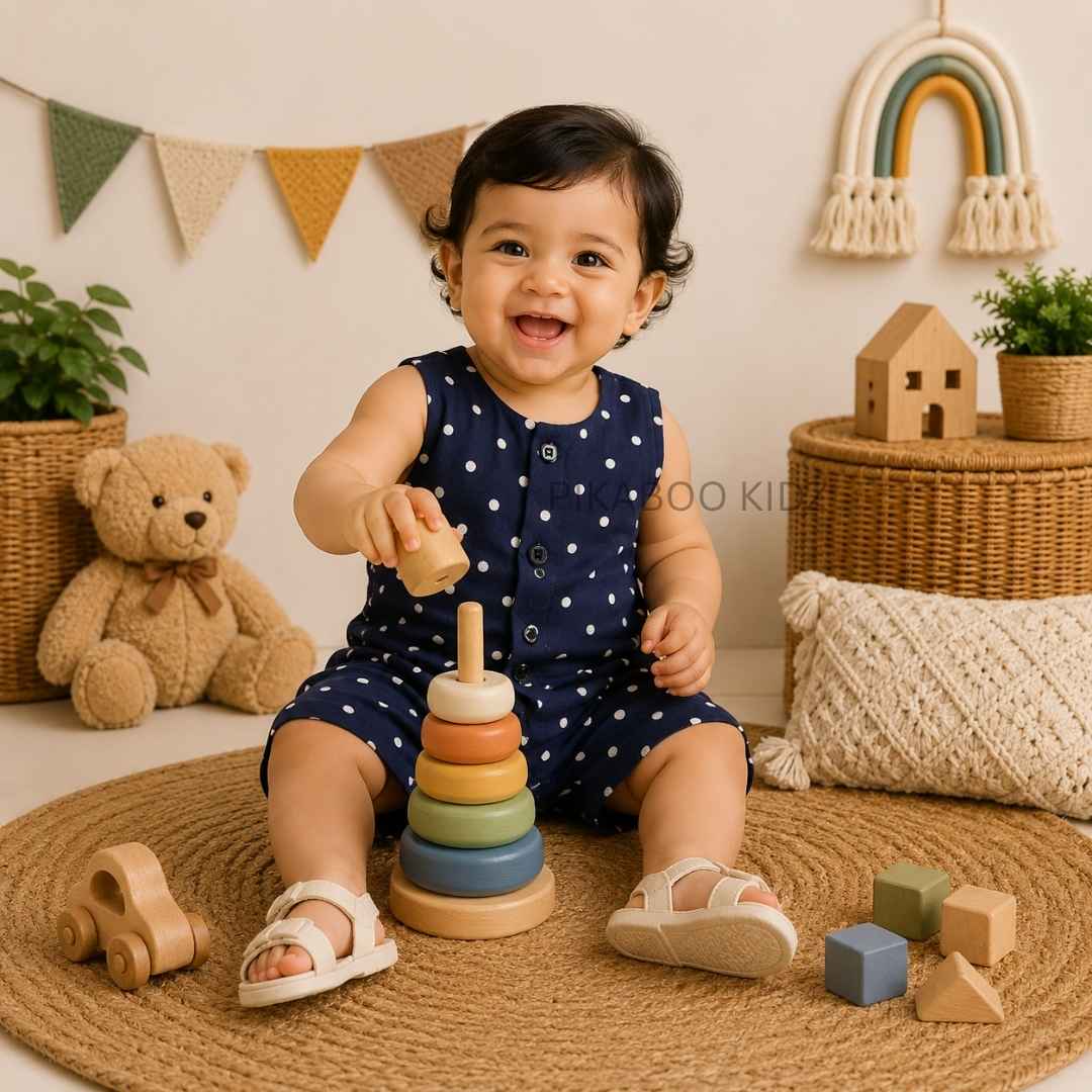 Muslin Vest & Shorts Set - Dots