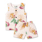 Muslin Vest & Shorts Set - Lion king