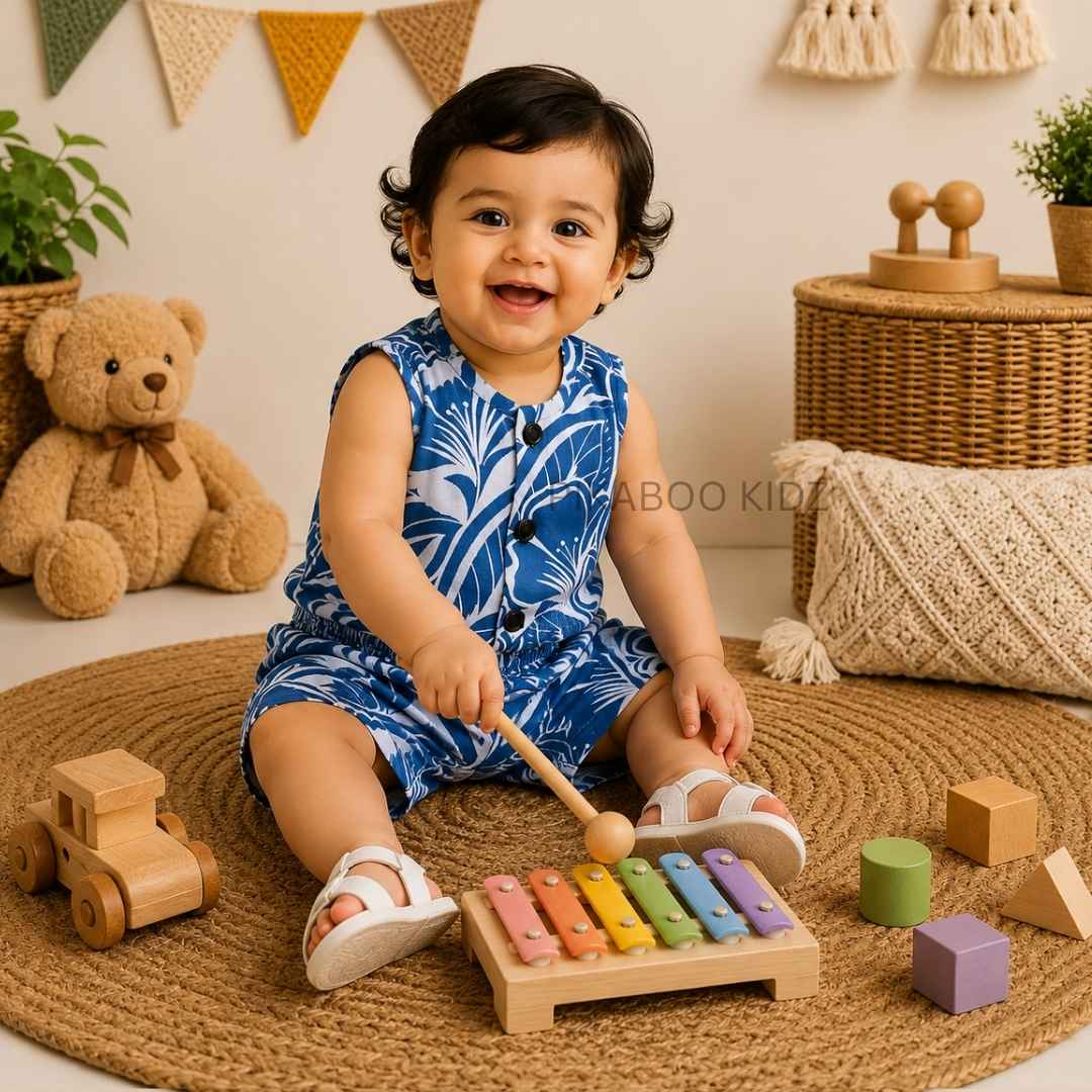 Muslin Vest & Shorts Set - Florals