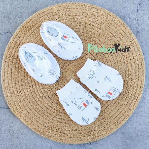 Mittens Booties Set – Farm Grey