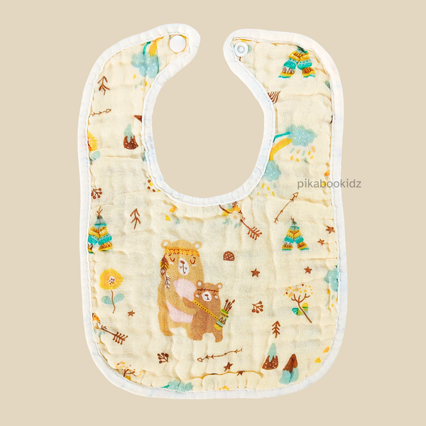 Muslin Bib - Bear