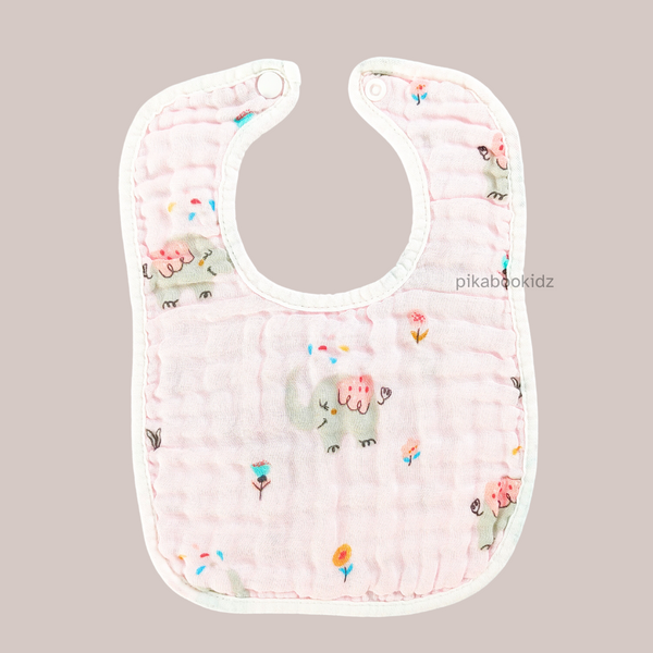 Muslin Bib - Elephant