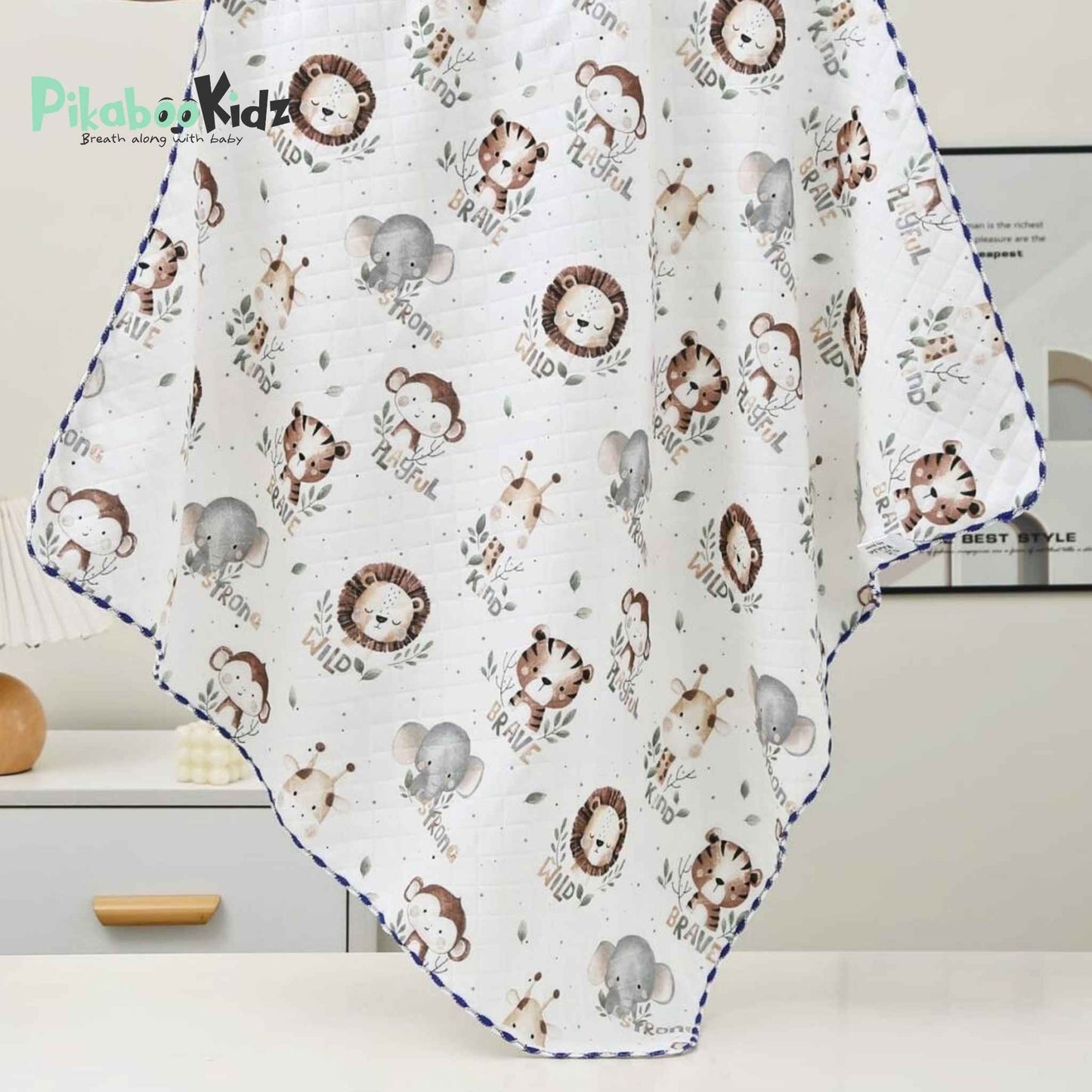 2 Layer Muslin Blanket in 85*85 cm - Animals