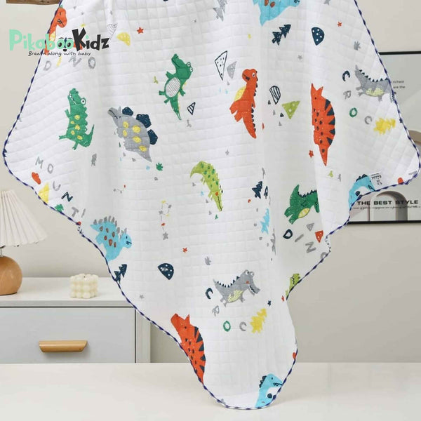 2 Layer Muslin Blanket in 85*85 cm - Dino - alt view