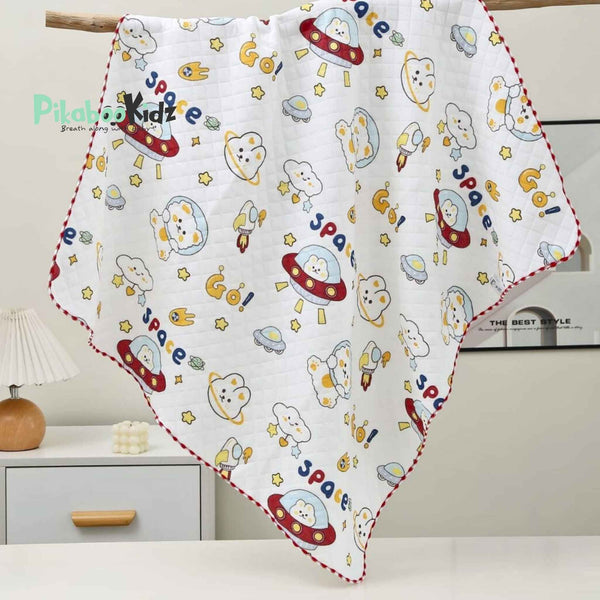 2 Layer Muslin Blanket in 85*85 cm - Space - alt view