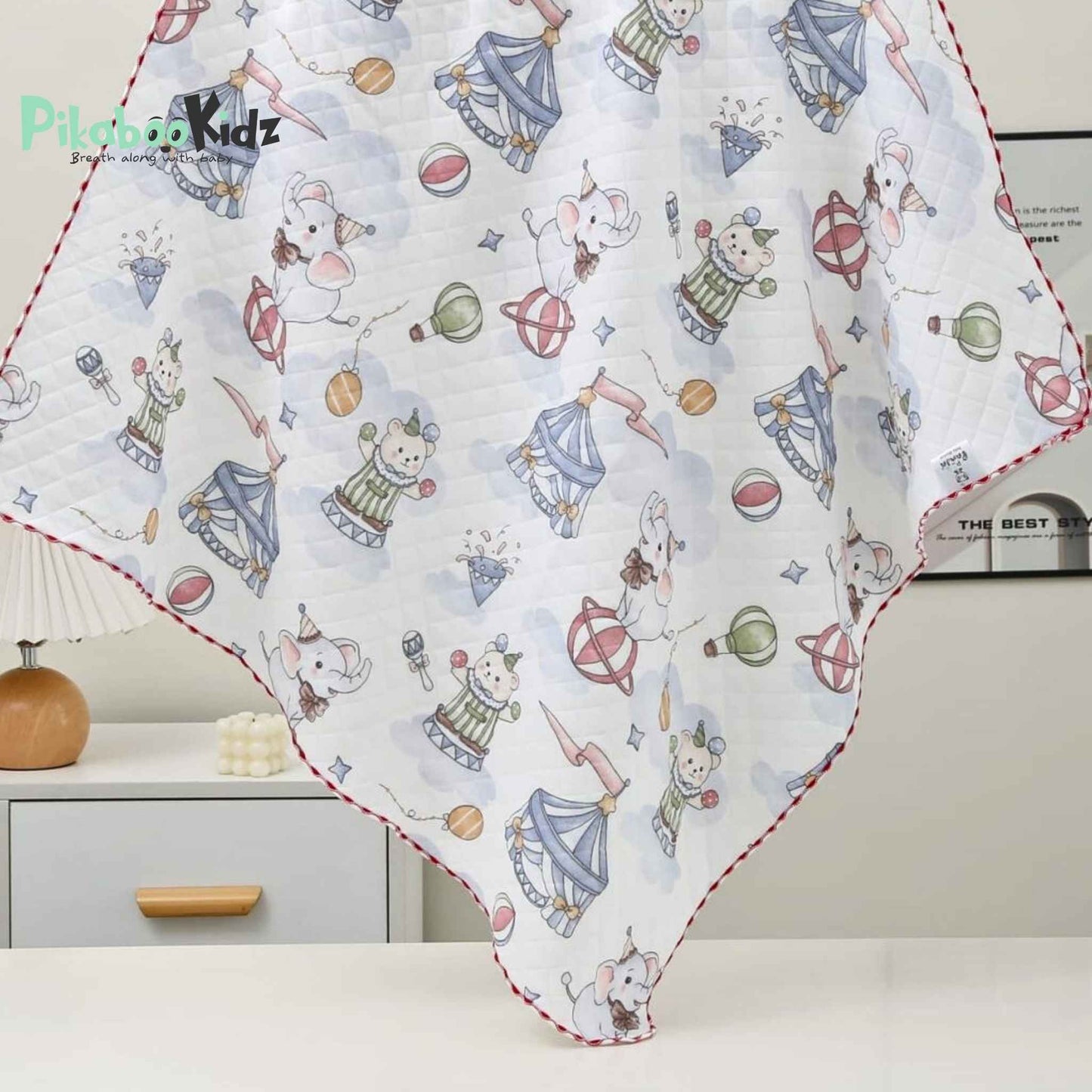2 Layer Muslin Blanket in 85*85 cm - Circus