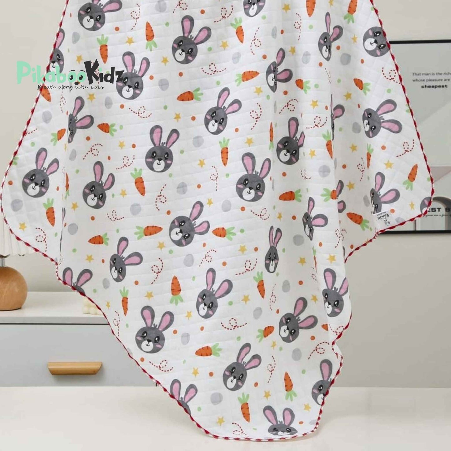 2 Layer Muslin Blanket in 85*85 cm - Bunny