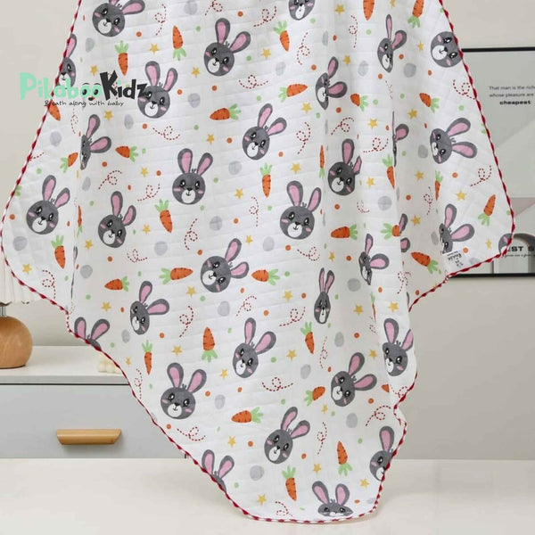 2 Layer Muslin Blanket in 85*85 cm - Bunny - alt view