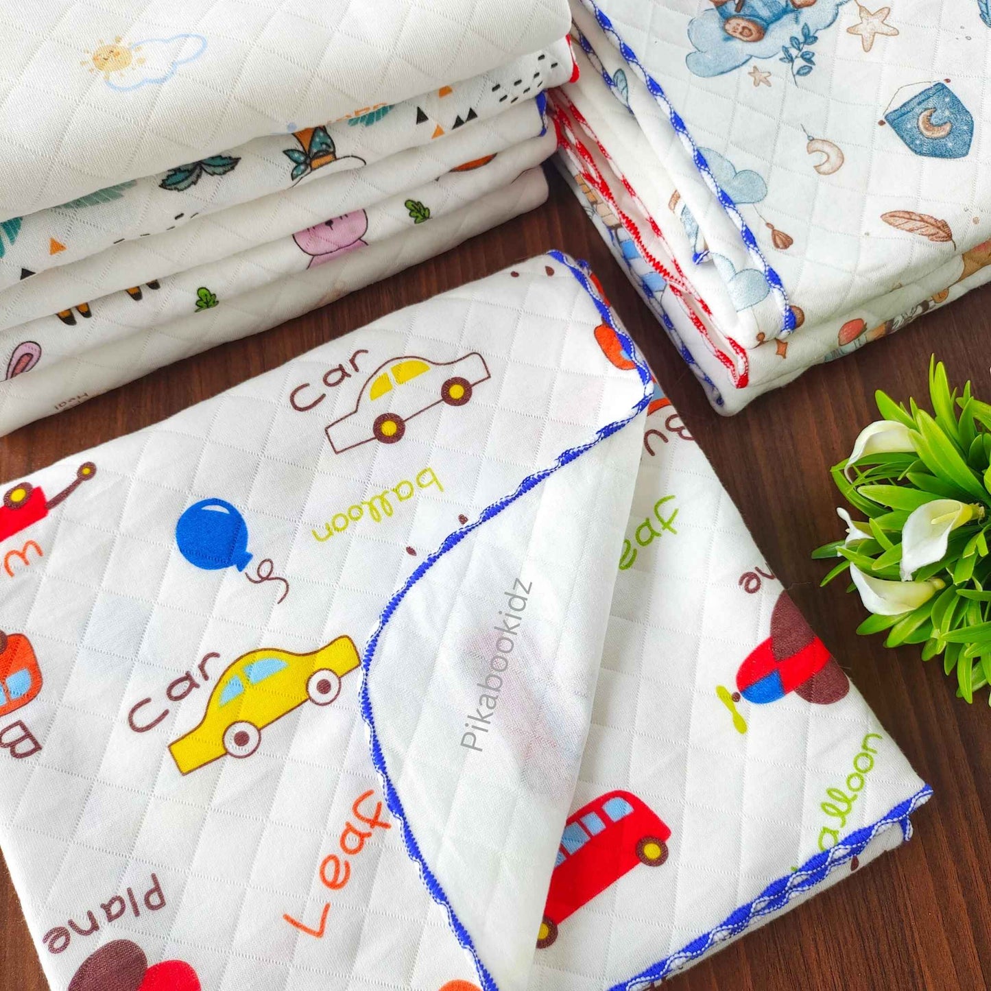 2 Layer Muslin Blanket in 85*85 cm - Cars