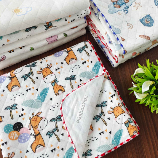 2 Layer Muslin Blanket in 85*85 cm - Giraffe