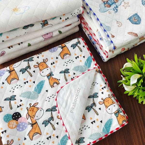 2 Layer Muslin Blanket in 85*85 cm - Giraffe