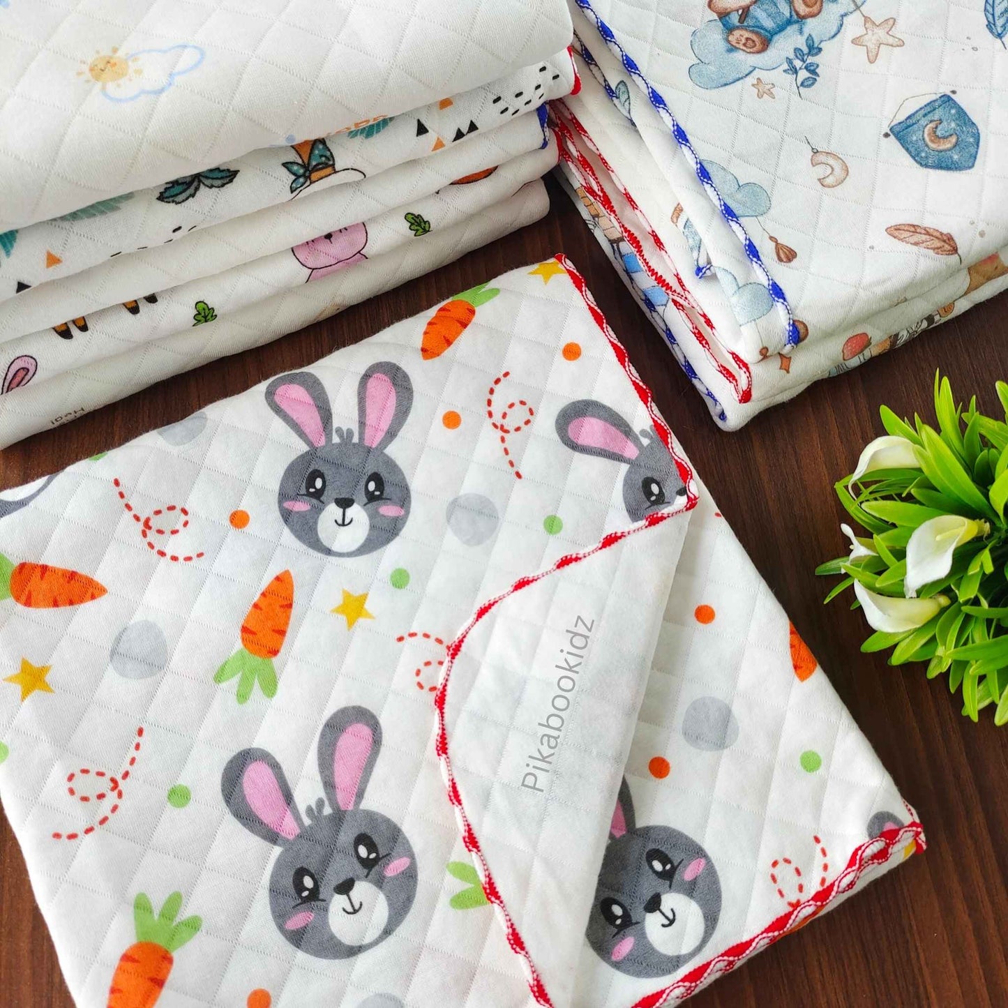 2 Layer Muslin Blanket in 85*85 cm - Bunny