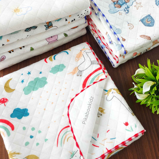 2 Layer Muslin Blanket in 85*85 cm - Unicorns