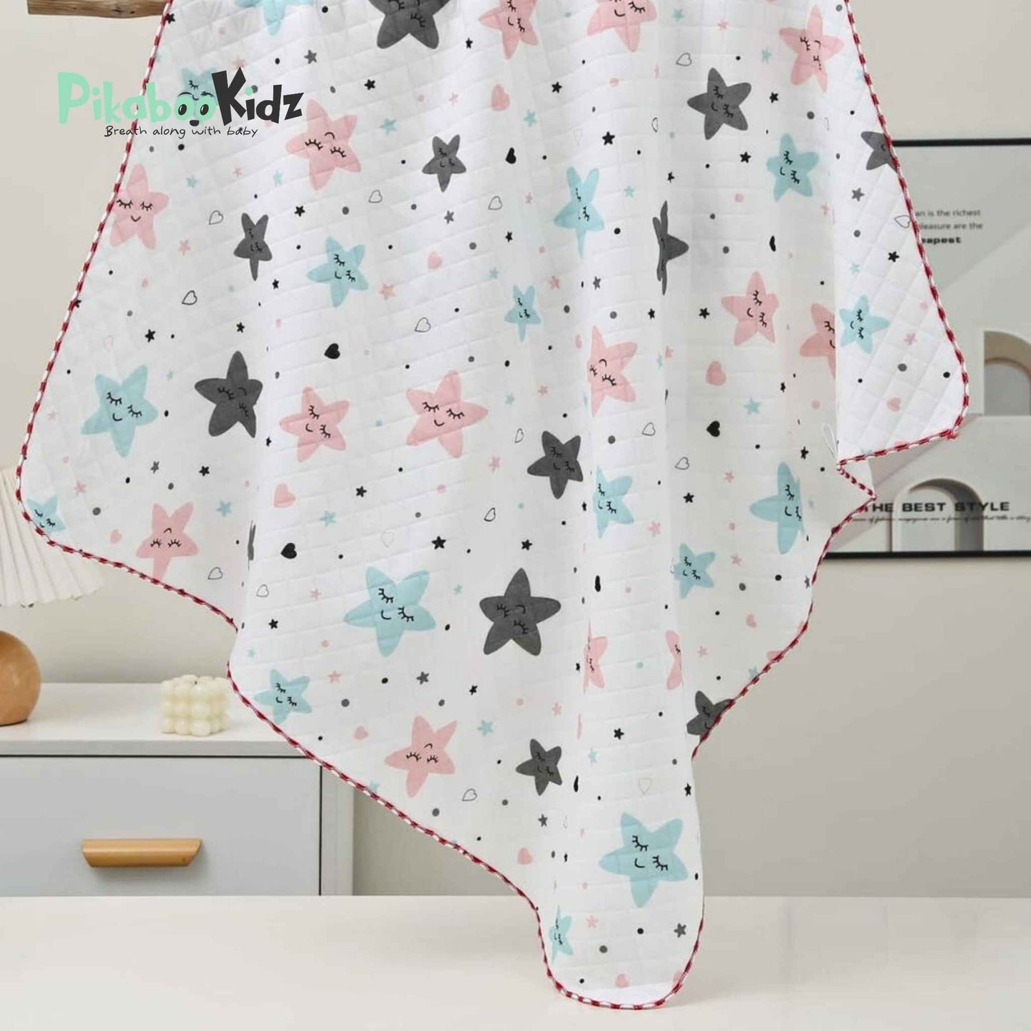 2 Layer Muslin Blanket in 85*85 cm - Stars